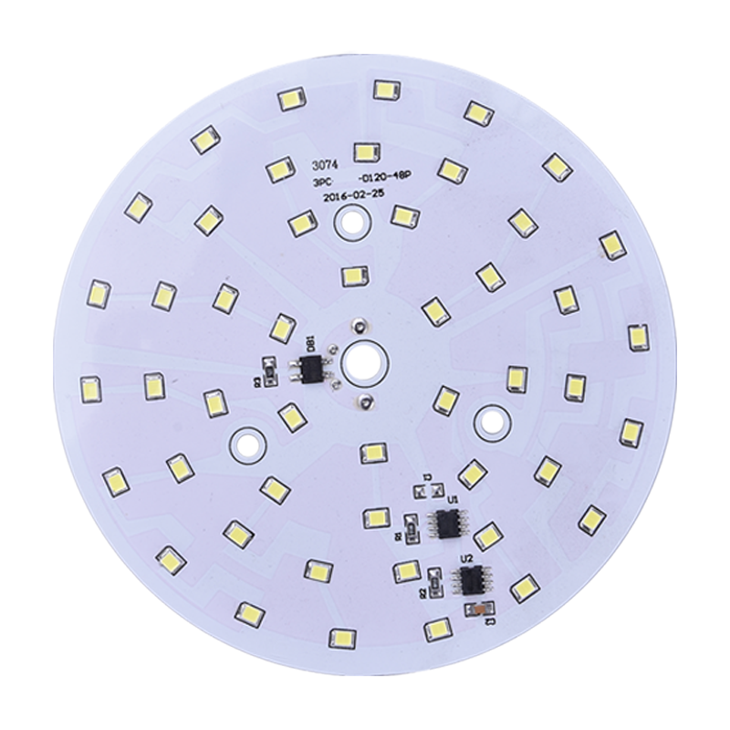 免驱动线性LED高压220V贴片塑包铝球泡筒灯工矿光源灯芯灯珠配件 带线9W直径φ60MM中孔6MM 其它 白